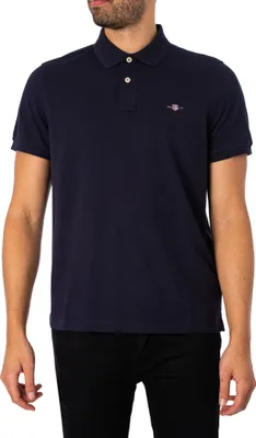 Produktbild von GANT Reguläres Shield-Pique-Poloshirt, Blau XL