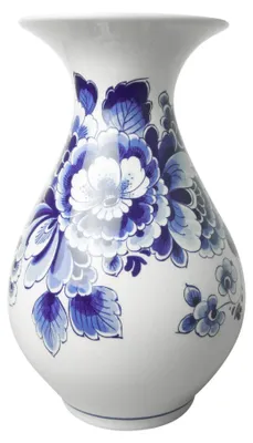 Imagen del producto de Heinen Delfts Blauw: Jarra abdominal con motivos florales, tamaño grande