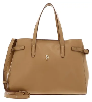 Image de U.S. POLO ASSN. sac à main sac à épaule bandoulière Guildford Double Handle Bag Camel Yellow brun