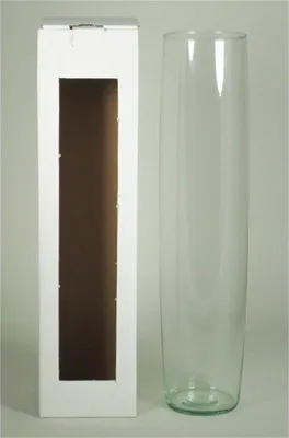 Produktbild von INNA-Glas Bodenvase Glas MANRESA, transparent, 50cm, Ø11,5cm - Deko Vase