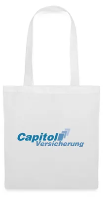 Produktbild von Spreadshirt Stromberg Logo Capitol Versicherung Stoffbeutel, One size, Weiß