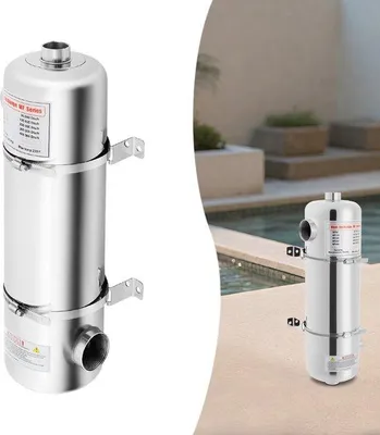 Produktbild von Schwimmbadheizung aus Edelstahl – 60 kW Wärmetauscher für Solaranlagen und hohe Leistung
