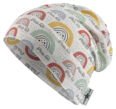 Produktbild von Sterntaler Slouch-Beanie Regenbogen, ecru, Gr. 49