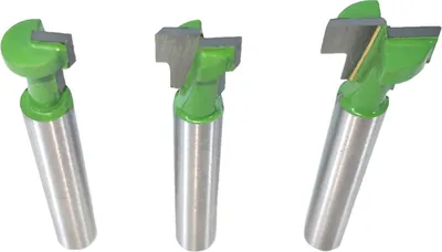 Obrázek produktu pro Sada frézovacích bitů s klíčovou dírkou Sada drážkovacích fréz se stopkou 6,35 mm (1/4 palce) Průměr čepele 5/16 3/8 a 1/2 palce pro šestihranné šrouby do dřeva Sada drážkovacích fréz