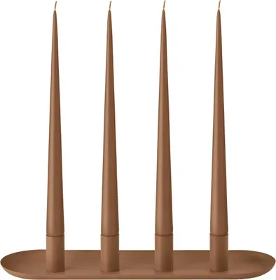 Produktbild von blomus GmbH LOHA Kerzenhalter oval amber brown 37cm