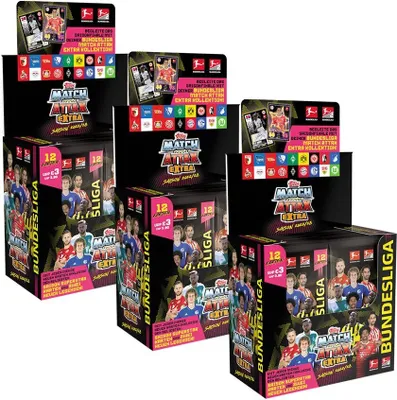 Produktbild von Topps Match Attax EXTRA 2022/23 - 3 Display (72 Booster)