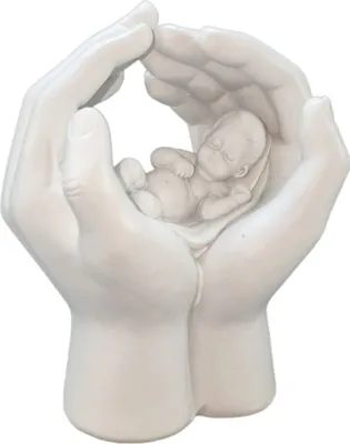 Produktbild von Hand mit schlafenden Baby