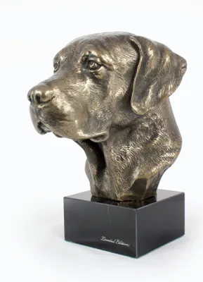 Obrázok produktu pre Labradorský retriever - Socha psa, busta na kamennom podstavci, socha, trofej pre výstavu psov značky Art-Dog
