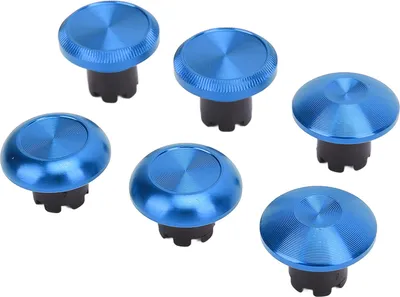 Image de Manettes métalliques pour manette Edge Joystick analogique interchangeable Plug and Play pour manettes Switch Pro Bleu