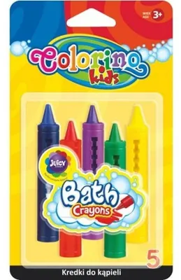 Immagine prodotto di Pastelli da bagno Colorino Kids, 5 colori