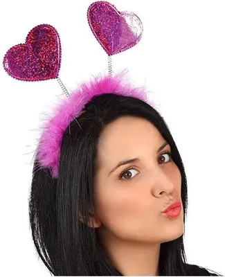 Immagine prodotto di Cerchietto per capelli con cuore da donna rosa - taglia unica