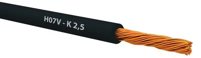 Obrázok produktu pre Vodič CYA2,5 čierny H07V-K