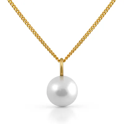 Produktbild von Orolino Halskette 585/- Gold 42/45cm gelb Süßwasserzuchtperle weiß 500341469-1