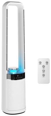 Obrázok produktu pre HOMCOM Stojanový ventilátor bez lopatiek, tichý stojanový ventilátor s osciláciou