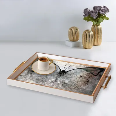 Produktbild von Evila Originals, TPB9945, Tablett, Mehrfarbig, 100 % GLAS, 50 x 29 x 3,5 cm