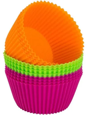 Produktbild von Muffinförmchen Silikon Extra Groß 11 cm 12 Stück Wiederverwendbar für Kuchen Eis Pudding Gelee