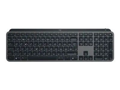 Zdjęcie produktu dla Logitech MX Keys S, Bezprzewodowy, Bluetooth, Przełącznik nożycowy, QWERTZ, LED, Grafitowy