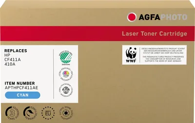 Zdjęcie produktu dla Toner AgfaPhoto APTHPCF411AE jak HP CF411A 410A cyan