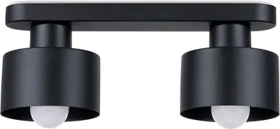 Produktbild von Deckenleuchte SAVAR 2 schwarz 2xE27 15W Stahl 13x12x34cm Sollux Lighting