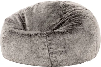 Produktbild von icon Klassischer Sitzsack Bean Bag Flauschig Aus Kunstfell Kingston, Grau, Sitzsack Erwachsene mit Füllung, Indoor Sitzsack Kuschelig Groß - Hergestellt in Deutschland