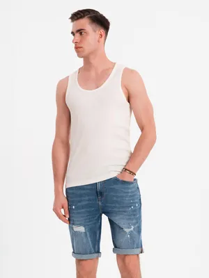 Obrázek produktu pro Ombre Clothing Pánské tílko Spyrou bílá L
