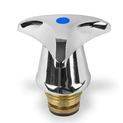 Produktbild von Hahnoberteil 1/2 Zoll 21mm blau Ventiloberteil Armatur Wasserhahn Oberteil Kalt