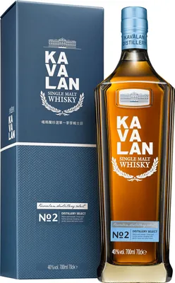 Produktbild von Kavalan Kavalan Distillery Select No.2 Single Malt 40%vol Whisky aus Taiwan NV Whisky ( 1 x 0.7 L )