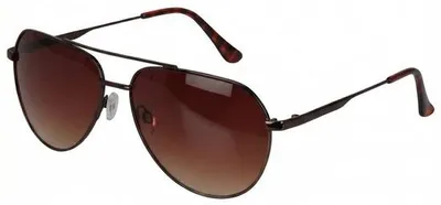 Produktbild von Sonnenbrille im Pilotenstil, Uni - Metallrahmen - Getönte Gläser - Nasenstöpsel - Inklusive Etui und Trageband - Zeitloses Design - Pilotenbrille