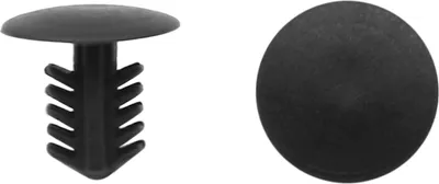 Produktbild von 30 Stk 6mm Schwarz Loch Durchm. Plastik Nieten Verschluss Klammer Auto  de