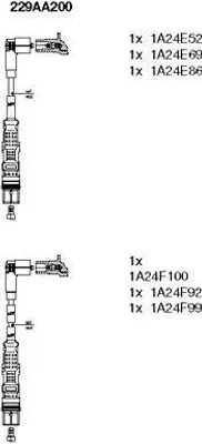 Produktbild von BREMI 229AA200 Zündkabelsatz Zündleitungssatz für VW Transporter IV Bus (70B, 70C, 7DB, 7DK, 70J, 70K, 7DC, 7DJ) Transporter IV Kastenwagen