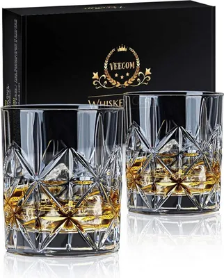 Produktbild von Whiskygläser Set 315ml Old Fashioned 2er - Geschenkset Männer Papa Scotch Cocktail