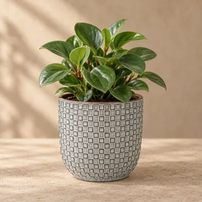 Produktbild von Mica Decorations - Blumentopf - Keramik blau - 13,5 x 13 cm