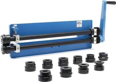 Produktbild von Wiltec Sickenmaschine 1,2/1,8 mm Materialdicke, Biegemaschine zur Blechbearbeitung mit 6 Profilrollen zur Herstellung von Sicken, zum Blech Biegen