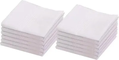 Productafbeelding van Famanu zakdoekjes, premium kwaliteit, katoen - 12 stuks