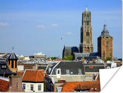 Produktbild von MuchoWow® Poster Stadt - Utrecht - Domturm 120x90 cm - Wandbild