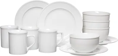 Obrázek produktu pro Ritzenhoff & Breker 420845 Snídaňová souprava Simple - 12dílná, porcelán, bílá