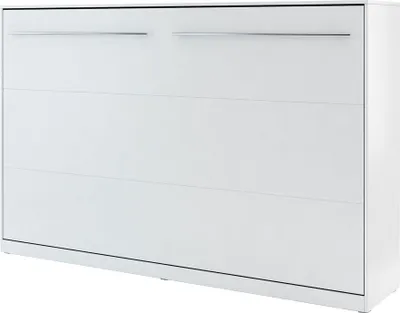 Produktbild von MIRJAN24 Schrankbett Concept Pro CP-05 Horizontal, Wandklappbett inkl. Lattenrost, Klappbett (120x200 cm, Weiß Matt / Weiß Matt)