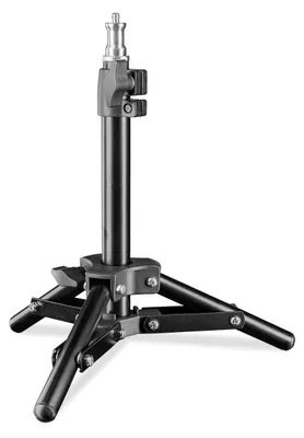 Zdjęcie produktu dla Statyw do lampy mini - 40 cm - Aluminium - Do 2,5 kg - Kompaktowy - Mini statyw oświetleniowy - Statyw fotograficzny