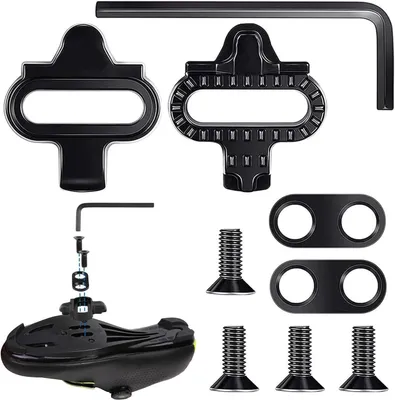 Imagen del producto de Pedales de bicicleta ajustables, 2 unidades, color , compatibles con SPD, para uso en interiores y para bicicletas de montaña (MTB)