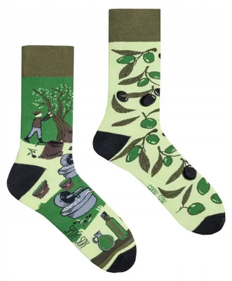 Produktbild von Spox Sox Oliwki Socken Gr. 44-46 mit Olivenmotiv