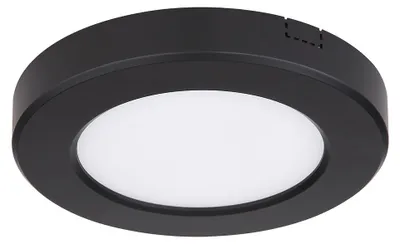 Produktbild von LED Deckenleuchte, CCT, schwarz, weiß, rund, D 12,6 cm