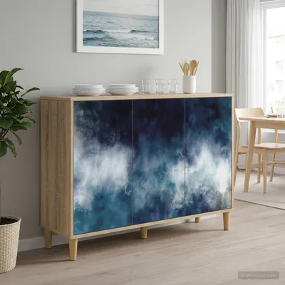 Image de vidaXL Meuble de rangement RAALTE, finition Sonoma, 102 x 33 x 75 cm, fabriqué en panneaux de particules