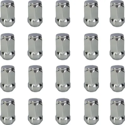 Produktbild von 20x Radmutter M12x1,5 Kegelbund geschlossen 60° chrom 35 mm | Schlüsselweite 19 mm kompatibel mit Hyundai Accent I Accent II