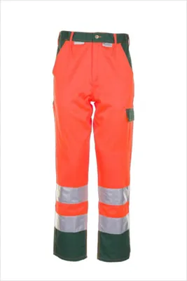 Produktbild von Planam Warnschutz Bundhose zweifarbig Gr. 52 orange/grün