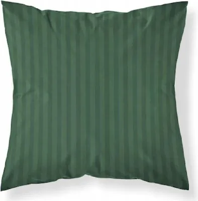 Zdjęcie produktu dla Poszewka na poduszkę, poszewka do spania, adamaszek, 100% bawełna, paski 40x40 zielona