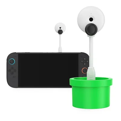 Produktbild von Pflanzenkamera für Nintendo Switch 2 Konsole , 720P HD-Videokamera mit USB-C-Kabel und Sichtschutz-Schiebeobjektivabdeckung, Zubehör für Switch 2