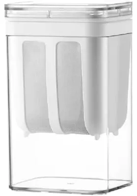 Image de Passoire réutilisable pour yaourt grec, avec couvercle, 1100 ml