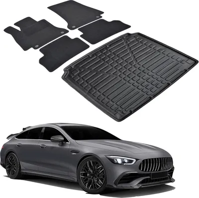 Produktbild von Kofferraumwanne Fußmatten Set Für Mercedes AMG GT 43 Ab 2019, Genaue Passform