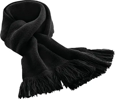 Immagine prodotto di Beechfield - Sciarpa a maglia "Classic" per uomo/donna unisex BC5283 (unica in vita) (Nero)
