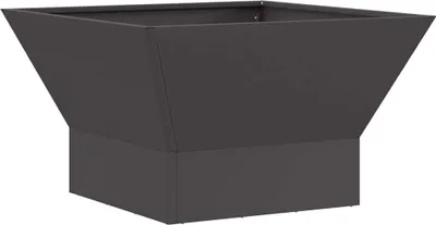 Zdjęcie produktu dla Kominek Czarny 60 x 60 x 35 cm Stal